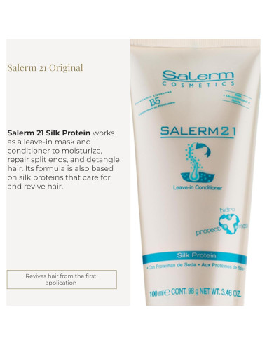 Acondicionador Sin Enjuague Salerm 21 Proteína de Seda 100 ml