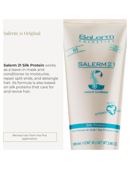 Acondicionador Sin Enjuague Salerm 21 Proteína de Seda 100 ml Acondicionador Sin Enjuague Salerm 21 Proteína de Seda 100 ml