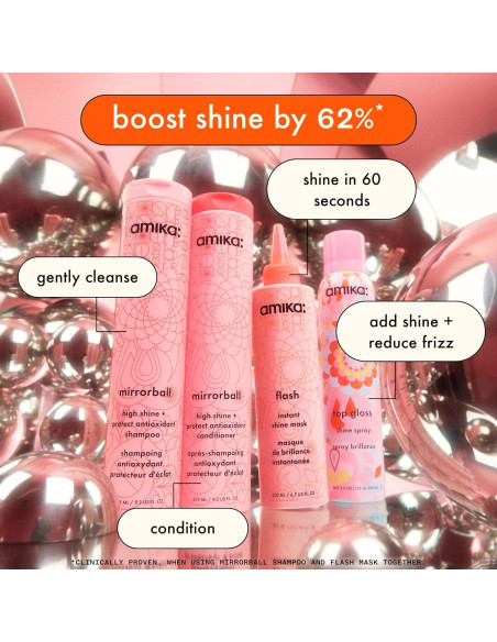 Spray Brillo Top Gloss Amika 172g - Brillo y Protección Spray Brillo Top Gloss Amika 172g - Brillo y Protección