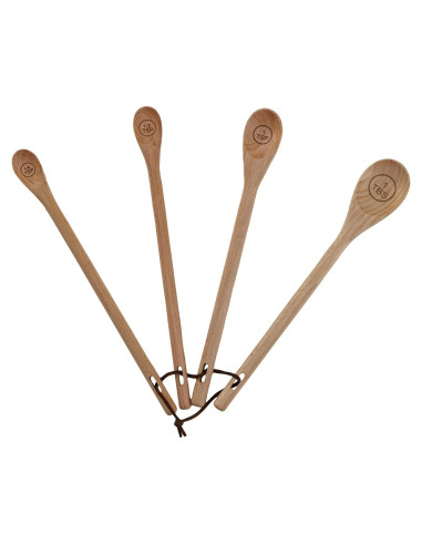 Set de 4 Cucharas Medidoras Largas de Madera Creative Co-Op