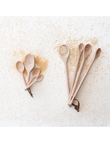Set de 4 Cucharas Medidoras Largas de Madera Creative Co-Op