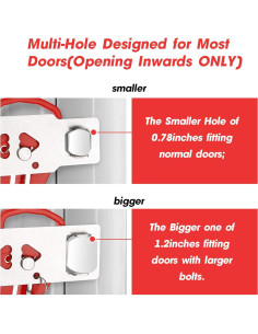 Cerradura de puerta portátil AceMining Locker001 Seguridad 2