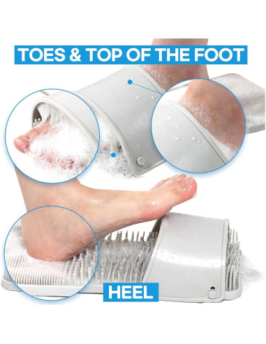 Cepillo Limpiador de Pies DalkomLife con Exfoliador y Masaje