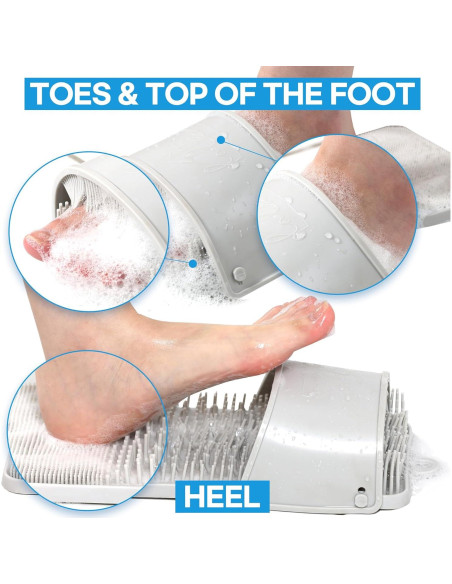 Cepillo Limpiador de Pies DalkomLife con Exfoliador y Masaje