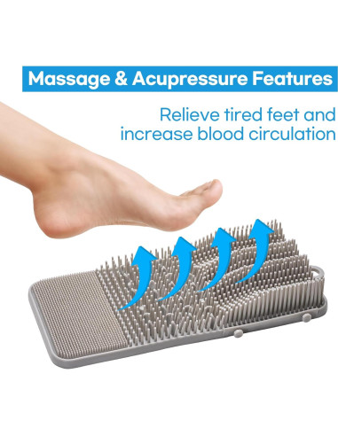 Cepillo Limpiador de Pies DalkomLife con Exfoliador y Masaje