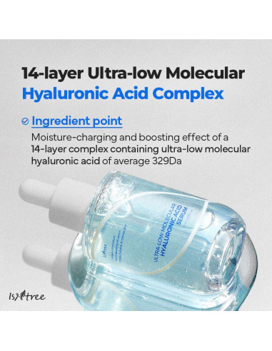 Suero Ácido Hialurónico ISNTREE 50ml Hidratación Profunda