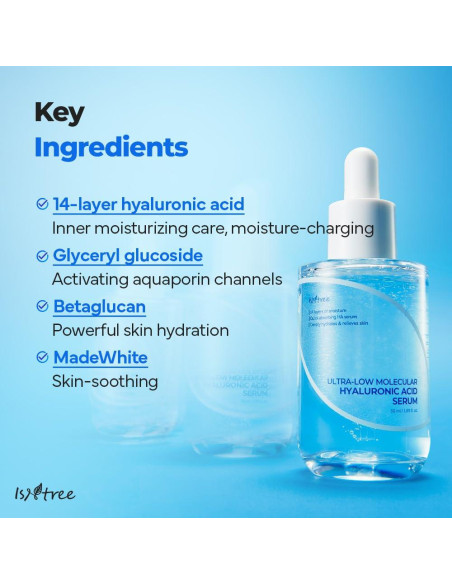 Suero Ácido Hialurónico ISNTREE 50ml Hidratación Profunda Suero Ácido Hialurónico ISNTREE 50ml Hidratación Profunda