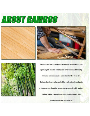 Organizador de Gafas de Sol SOUJOY 3 Piezas Bambú 6 Compartimentos