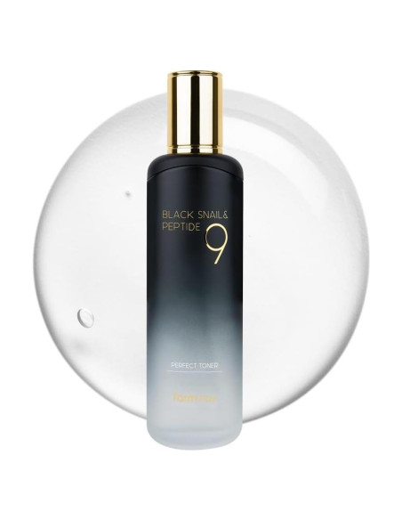 Tónico Farmstay Black Snail 9 Pétidos 120ml Antienvejecimiento