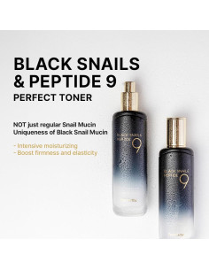 Tónico Farmstay Black Snail 9 Pétidos 120ml Antienvejecimiento 2