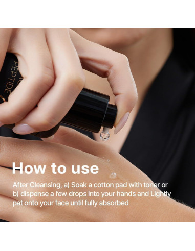 Tónico Farmstay Black Snail 9 Pétidos 120ml Antienvejecimiento