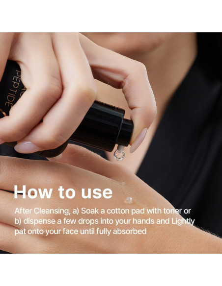 Tónico Farmstay Black Snail 9 Pétidos 120ml Antienvejecimiento