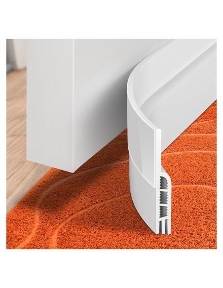 Tapón de Draft para Puerta Holikme 104 cm Blanco Aislante
