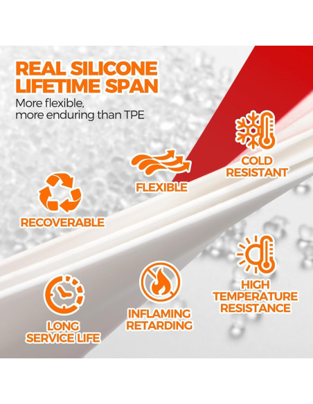 Tapón de Draft para Puerta Holikme 104 cm Blanco Aislante