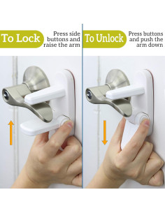 Bloqueo de Palanca de Puerta para Bebés - 4 Unidades - ABS 2