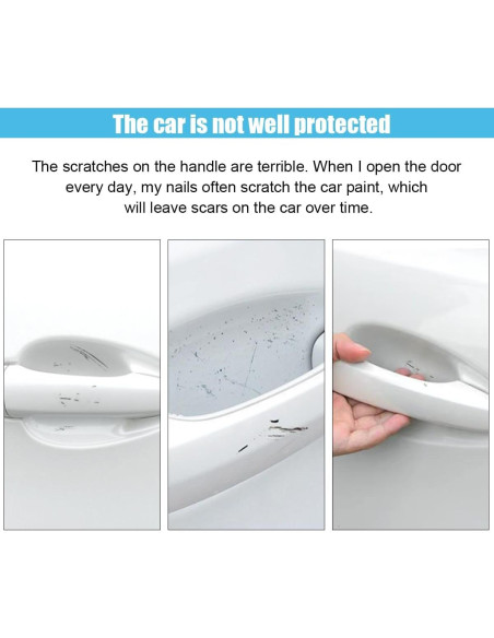8 Protectores de Manijas de Puerta Auto GLSOWEE Fibra Carbono 8 Protectores de Manijas de Puerta Auto GLSOWEE Fibra Carbono