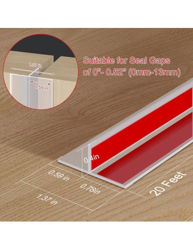 Tira de Sellado de Silicona Benory 6,10m para Puertas y Ventanas