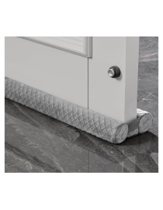 Tapón de Draft de Puerta Ciieyuo Terciopelo 76-91 cm Gris