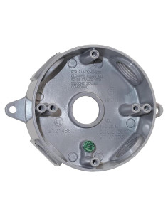 Caja Redonda 5 Agujeros Sigma Electric 143854 14 cm Gris