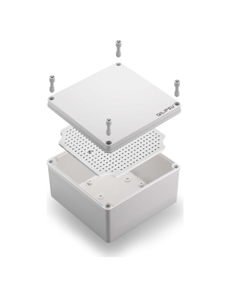 Caja de Conexiones Exterior QILIPSU IP67 Impermeable 12.7x12.7x7.6cm Caja de Conexiones Exterior QILIPSU IP67 Impermeable 12.7x12.7x7.6cm