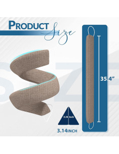 Bloqueador de Corrientes de Aire SYIPO 89.9 cm Marrón 2