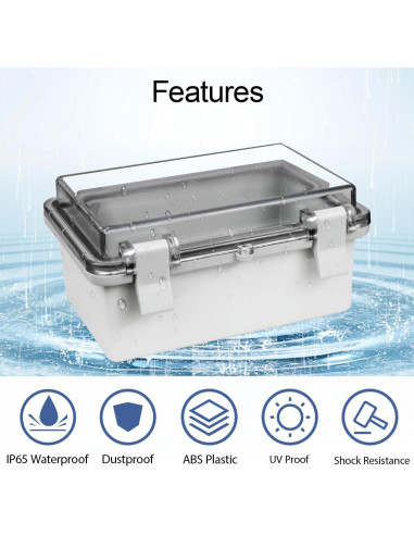 Caja de Conexiones IP65 LMioEtool 150x100x70mm Plástico ABS