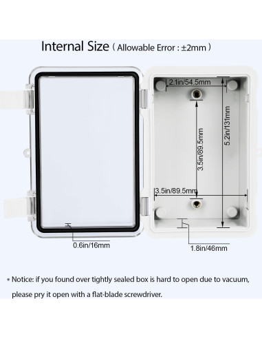 Caja de Conexiones IP65 LMioEtool 150x100x70mm Plástico ABS