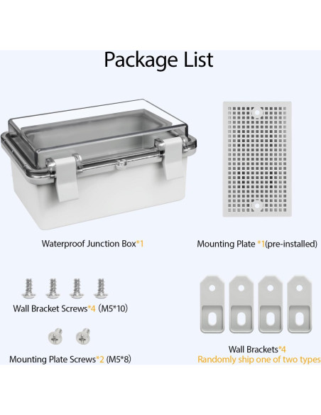 Caja de Conexiones IP65 LMioEtool 150x100x70mm Plástico ABS