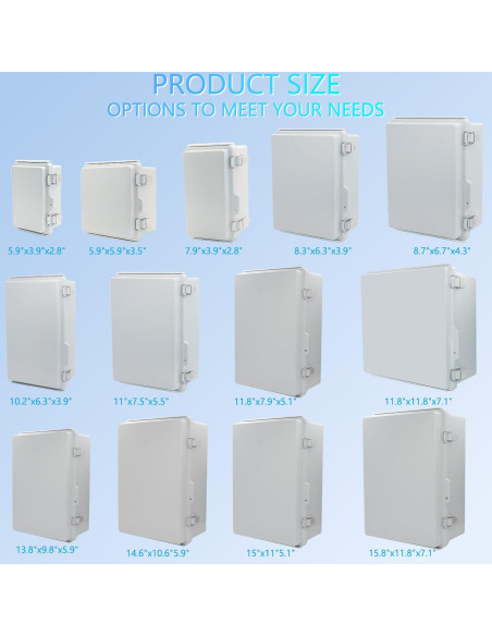 Caja de Conexiones Impermeable IP67 LuSumtly 280x190x140mm