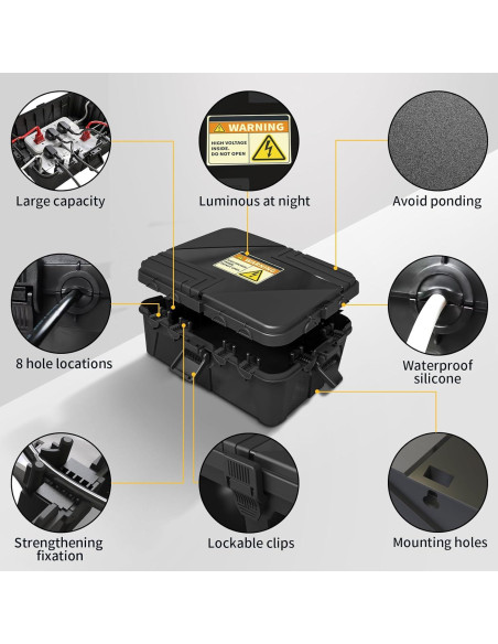 Caja Eléctrica Exterior Impermeable LFF 21.5x31.75x12.7cm