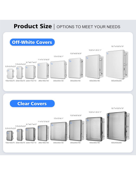 Caja de Conexiones Exterior IP67 RTHIEAI 22x17x11cm Gris