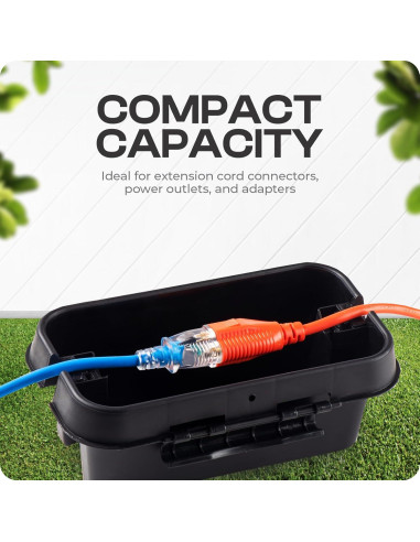 SockitBox Caja Eléctrica Impermeable Pequeña Negra