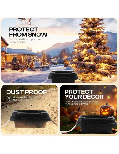 SockitBox Caja Eléctrica Impermeable Pequeña Negra