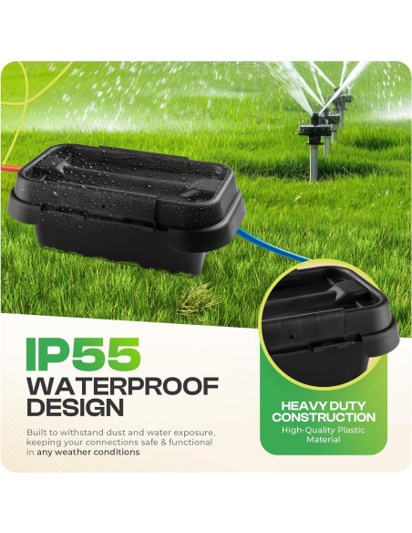 SockitBox Caja Eléctrica Impermeable Pequeña Negra