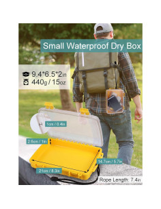 Caja Secadora Impermeable Avlcoaky Amarilla 23,88x16,51 cm 2