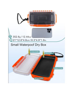 Caja Secadora Impermeable Avlcoaky 19.56x9.40cm Naranja 2