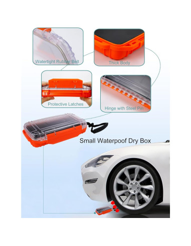 Caja Secadora Impermeable Avlcoaky 19.56x9.40cm Naranja