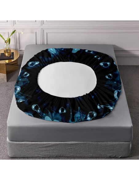 Juego de Sábanas Axolotl HOSIMA Individual Microfibra Azul