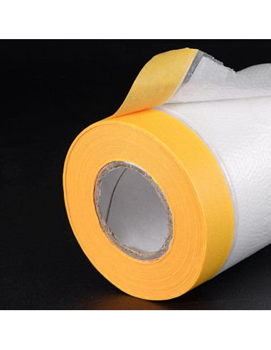 Cinta de Enmascarar uxcell 3Pcs 25m x 90cm Naranja