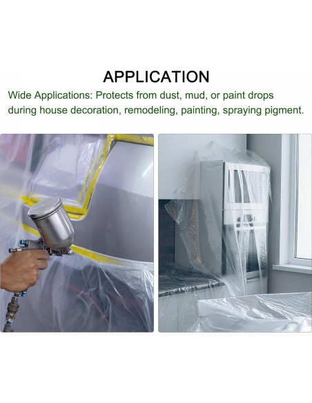 Cinta de Enmascarar uxcell 3Pcs 25m x 90cm Naranja