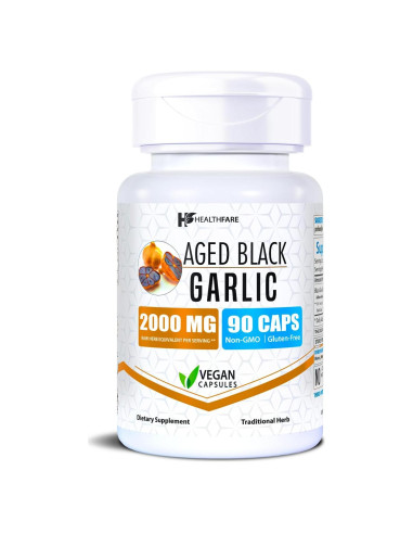 Cápsulas de Ajo Negro Envejecido 2000 mg HealthFare | 90 Veganas