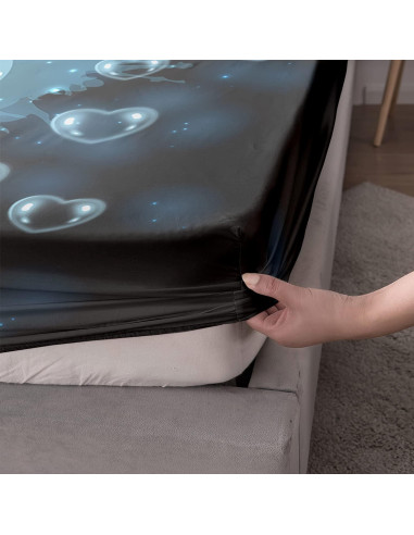 Juego de Sábanas Axolotl HOSIMA Individual Microfibra Azul