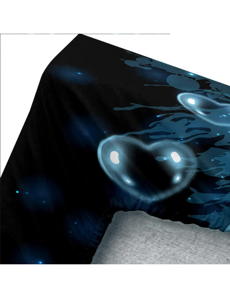 Juego de Sábanas Axolotl HOSIMA Individual Microfibra Azul