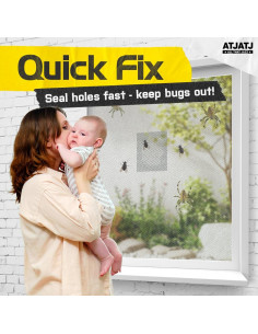 Cinta de reparación ATJATJ 5 cm x 9.14 m negra para pantallas 2