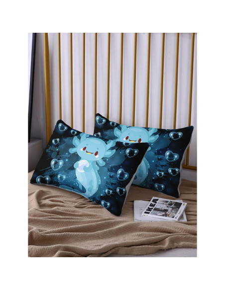 Juego de Sábanas Axolotl HOSIMA Individual Microfibra Azul