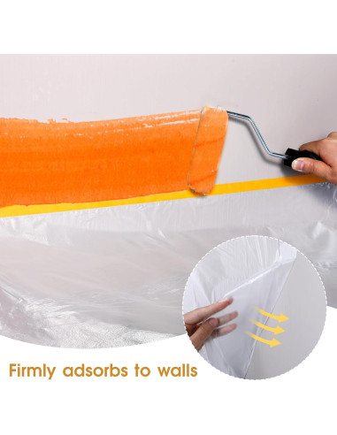 6 Rollos de Película Protectora Adhesiva Bruislard 150cm x 20m