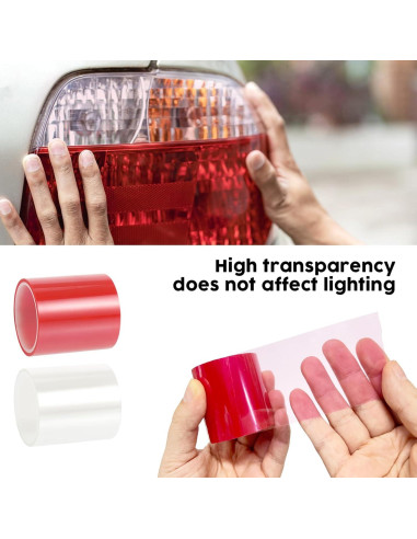 4 Rollos de Cinta Adhesiva para Luces Traseras YEXEXINM