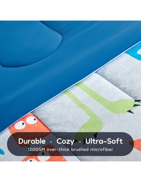 Conjunto de Ropa de Cama SLEEP ZONE 7 Piezas Monstruo Full/Queen