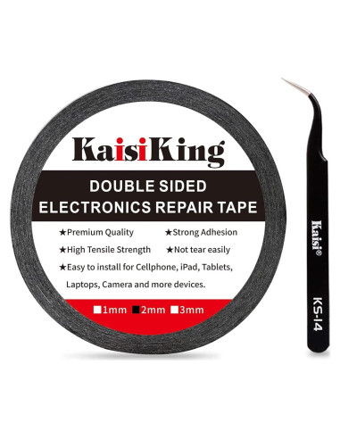 Cinta Adhesiva Reparación LCD 2mm Kaisi 50m Impermeable