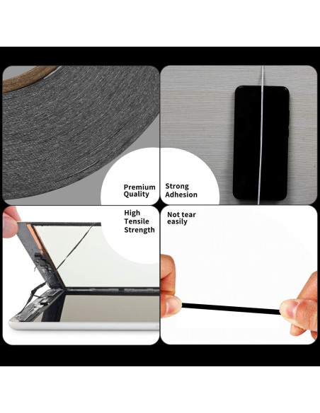 Cinta Adhesiva Reparación LCD 2mm Kaisi 50m Impermeable